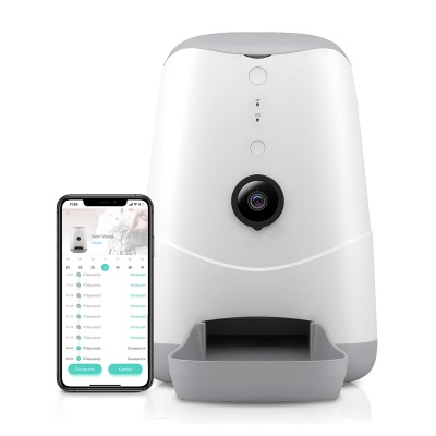 Умная автоматическая кормушка с Wi-Fi и камерой для кошек и собак Petoneer Nutri Vision Feeder 