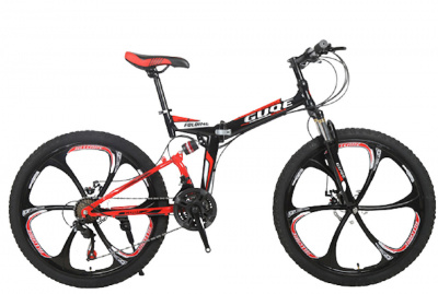 Складной горный Велосипед Trioblade GUQE Black-Red-s, 26, 2021 (1003)