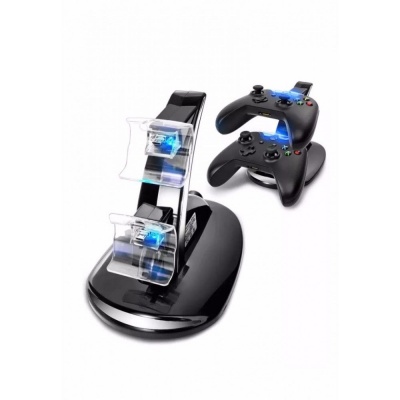 Зарядная станция для джойстика контроллера PS4 Pro/Slim, DOBE Dual Charging HB-P4002B