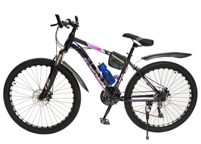 Горно-Городской велосипед New Bike, Взрослый 16 рама, 26 колеса, Черно-Фиолетовый